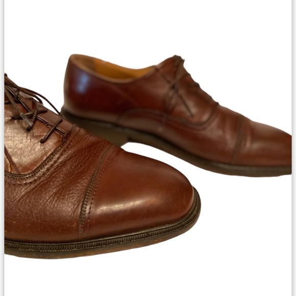 Florsheim Men CORBETTA Cap Toe Oxford Shoes in Size 9 D Cognac. - Picture 3 of 9
